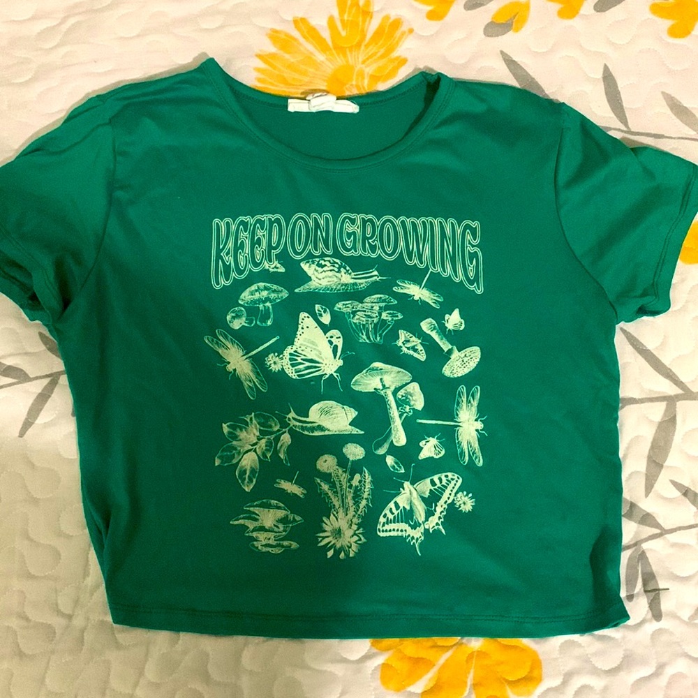 “Keep on Growing” crop top
